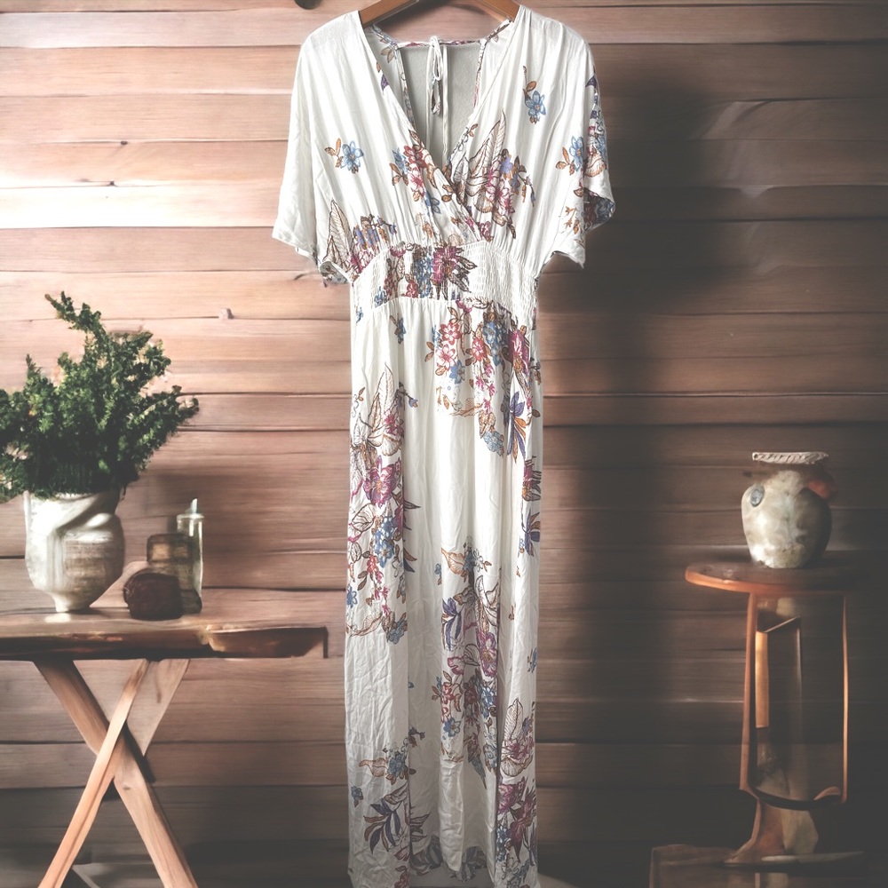 NWT Wren & Ivory floral, print, maxi